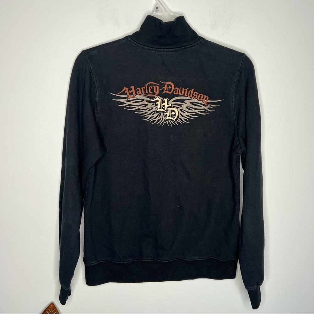 Harley Davidson Zip Up Cardigan Top